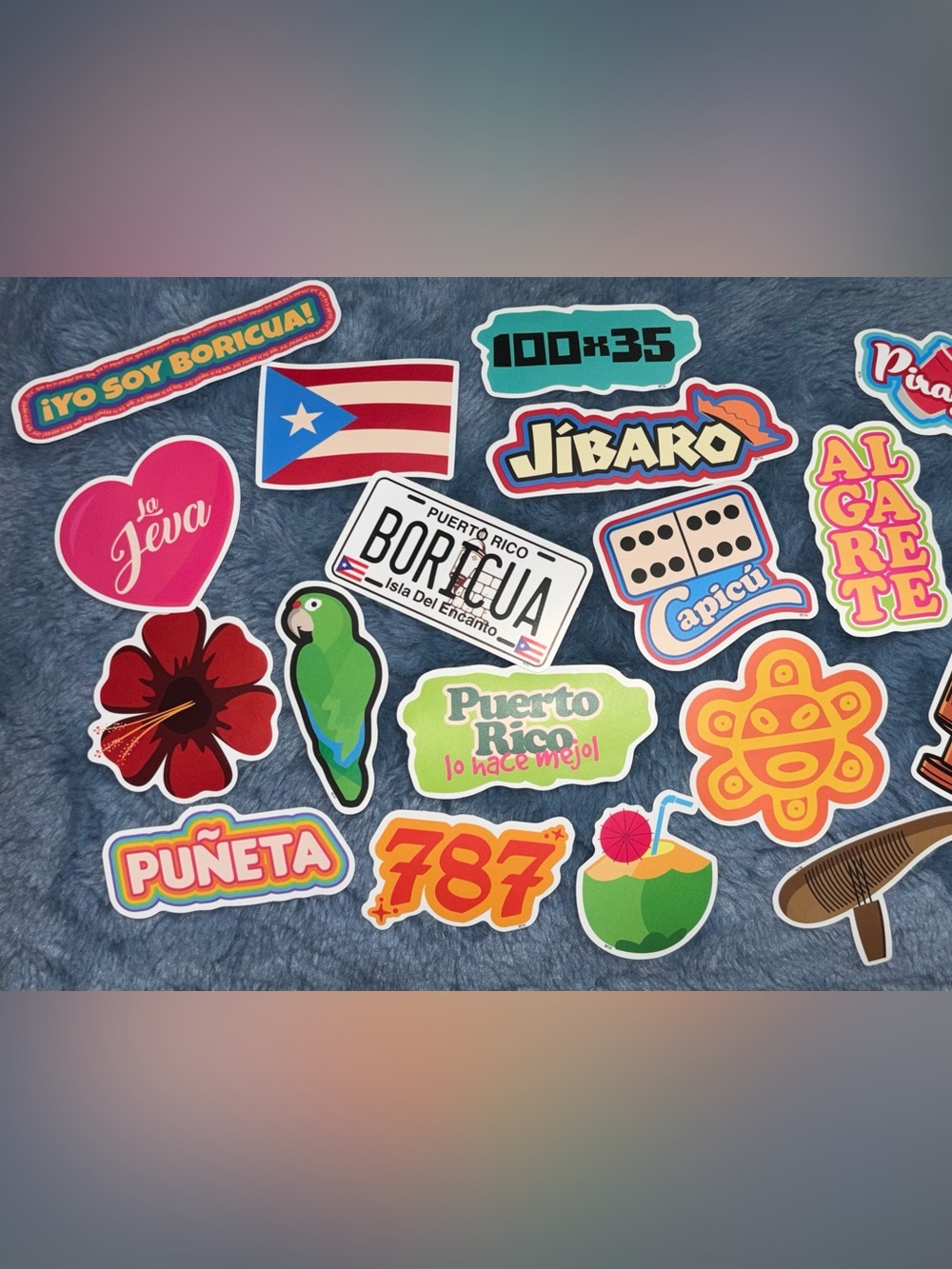 Puerto Rico Sticker Pack of 20— Colorful Island Graphics